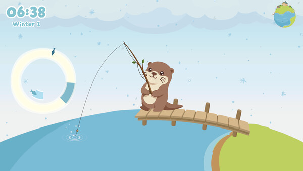 Screenshot 3 of Little Otter's Fishing Life - more gameplay footage