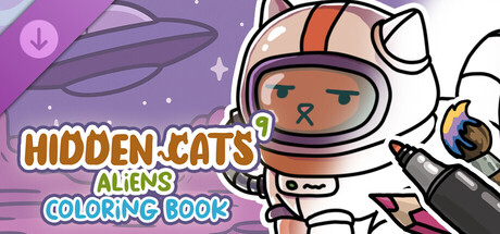 HIDDEN CATS 9: Aliens - Coloring Book banner image