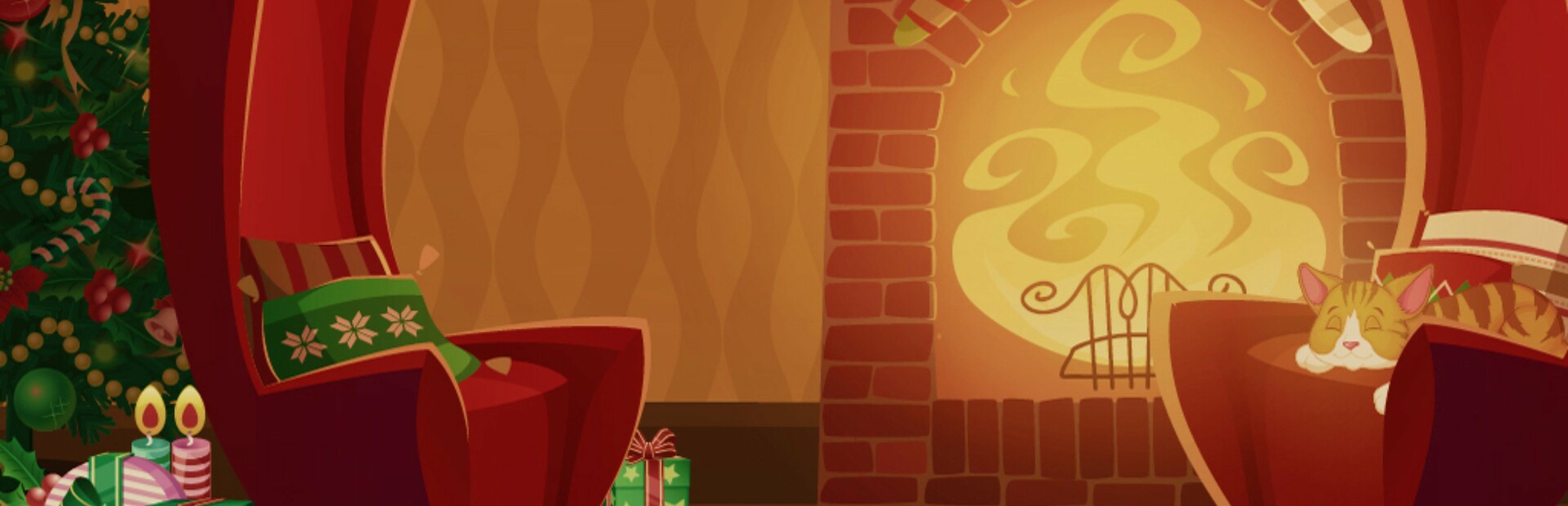 Solitaire Christmas. Match 2 Cards