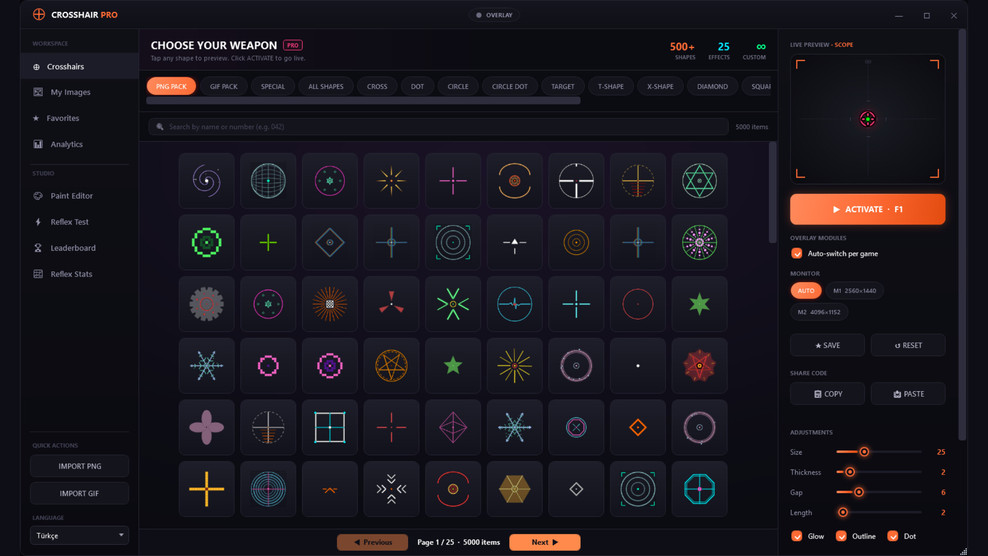 Crosshair screenshot 2