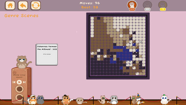 Screenshot of Cozy Paintings