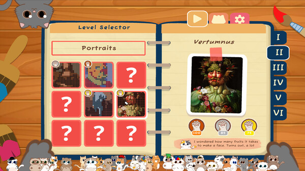 Screenshot of Cozy Paintings