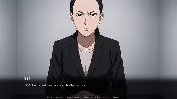 Woman threatening the player