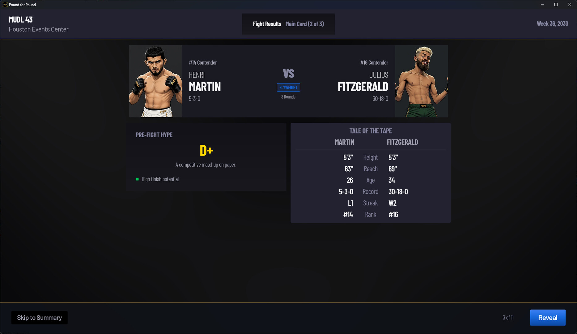 Pound for Pound: MMA Promotion Simulator screenshot