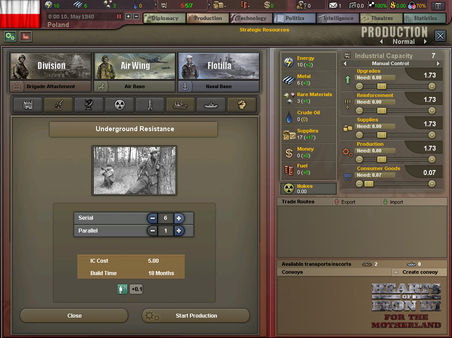 Hearts of Iron III: For the Motherland.