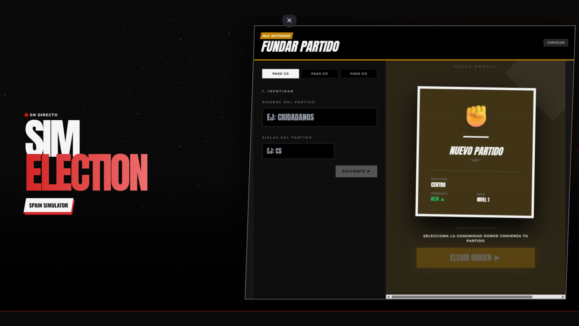 SimElection – Creador de Partidos Featured Screenshot #1