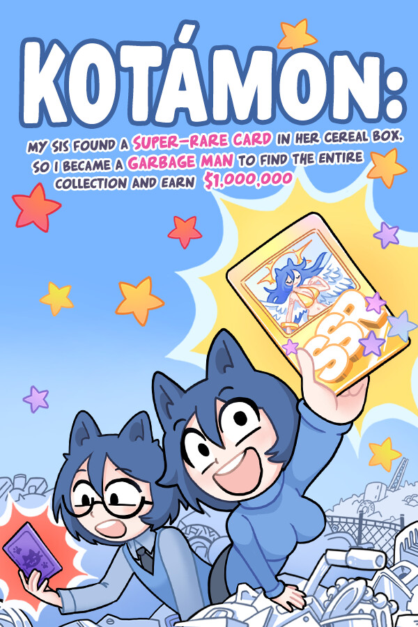 Capa de KOTAMON: My Sis Found A Super-Rare Card In Her Cereal Box, So I Became A Garbage Man To Find The Entire Collection And Earn $1,000,000