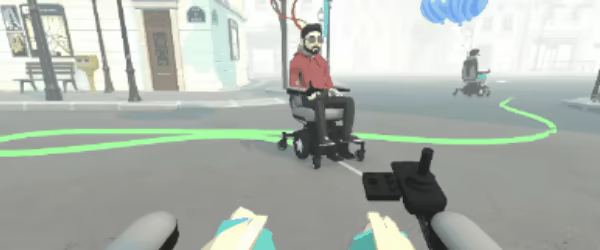 Powered Wheelchair Simulation video 2