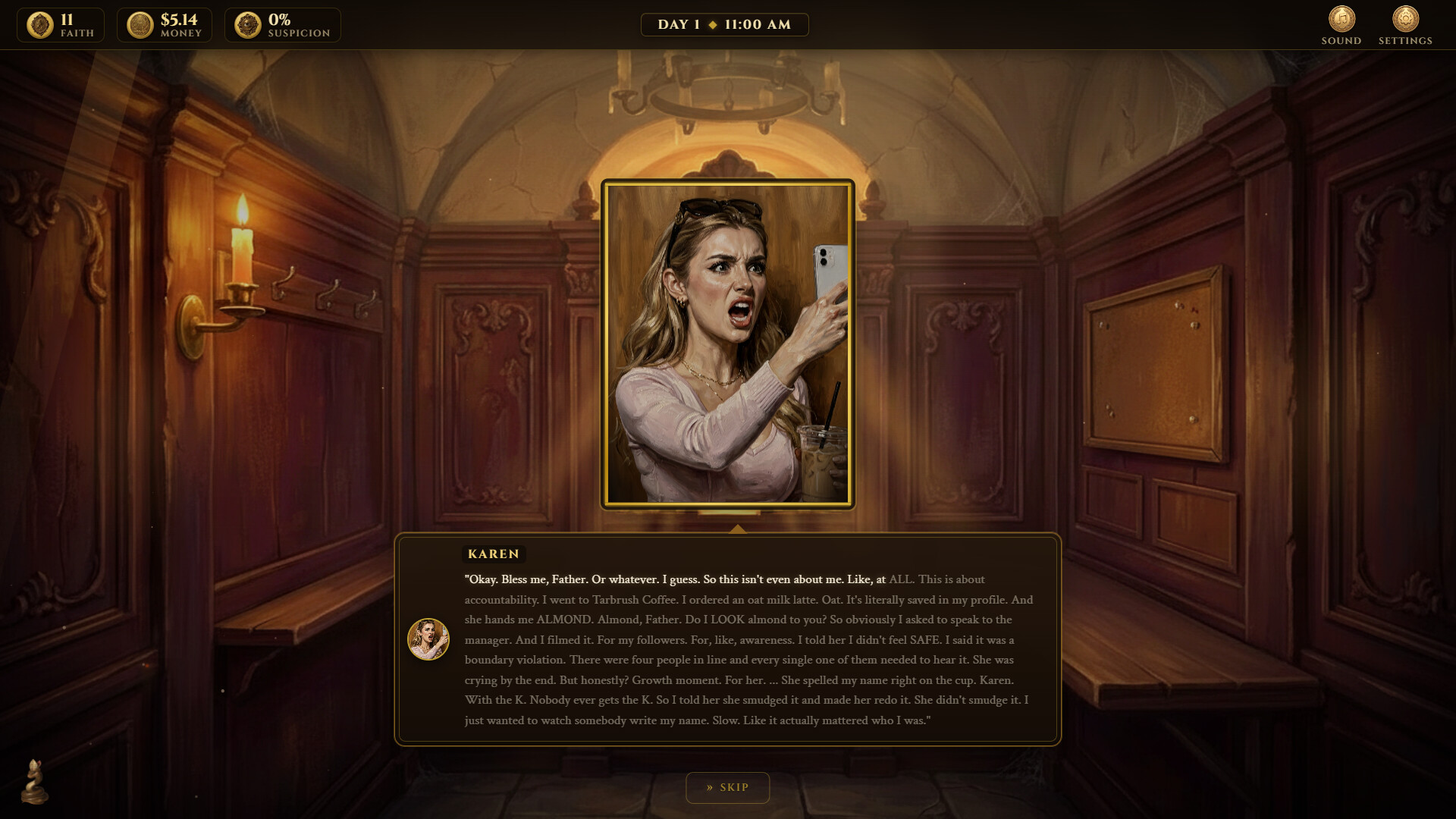 Confessional Simulator screenshot 2