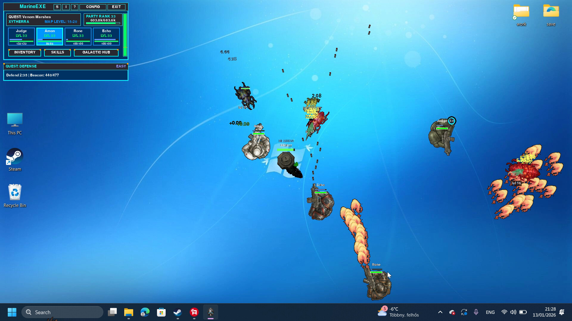 MARINE.EXE - Desktop RPG screenshot #9