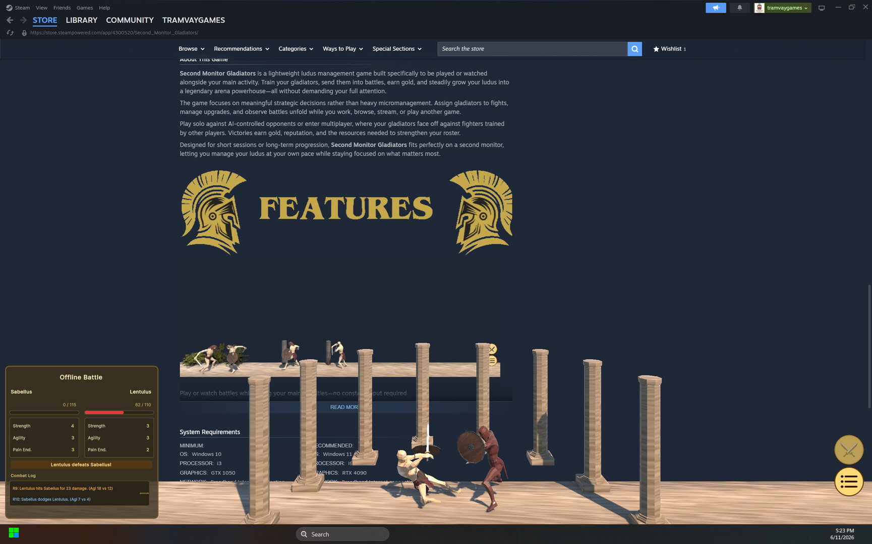 Second Monitor Gladiators screenshot 1