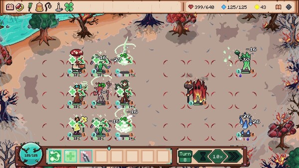 Screenshot of Trial of Ember gameplay showing in-action mechanics