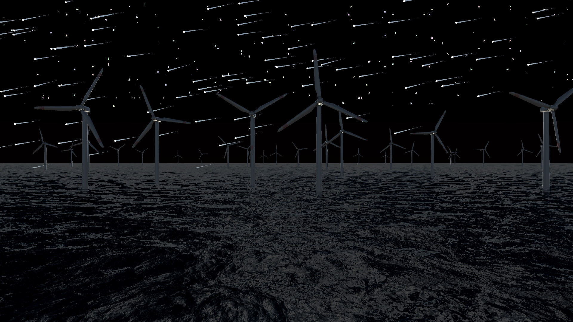 Wind Turbines Ocean Meditation screenshot #4