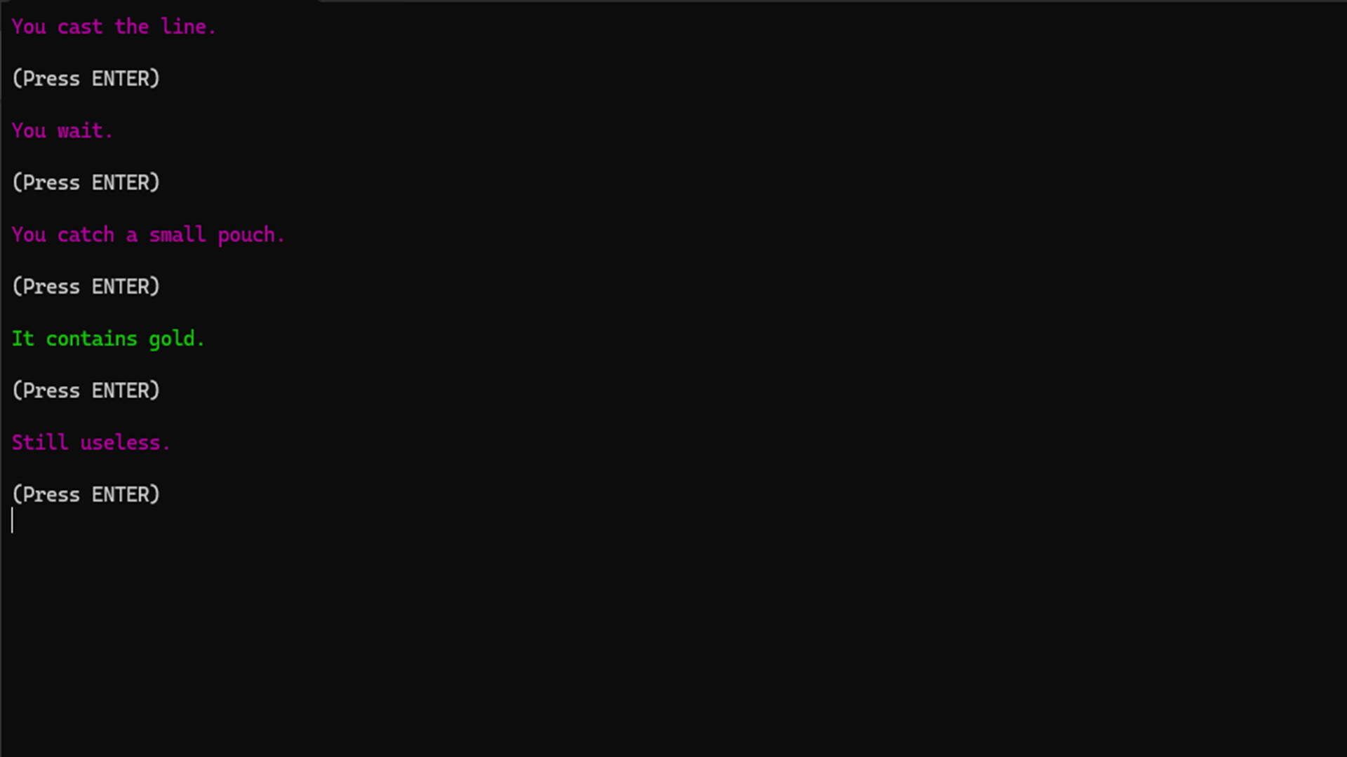 Nick's Text Adventure screenshot screenshot 2