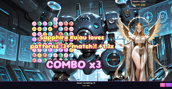 Screenshot of Waifu Match!