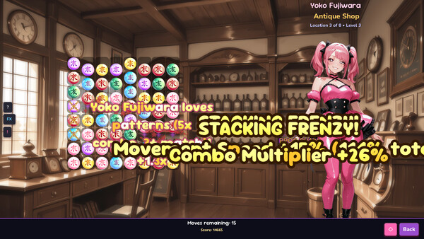 Screenshot 4 of Waifu Match! - final gameplay screenshot