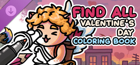FIND ALL: Valentine's Day 💘💌🍫 - Coloring Book banner image