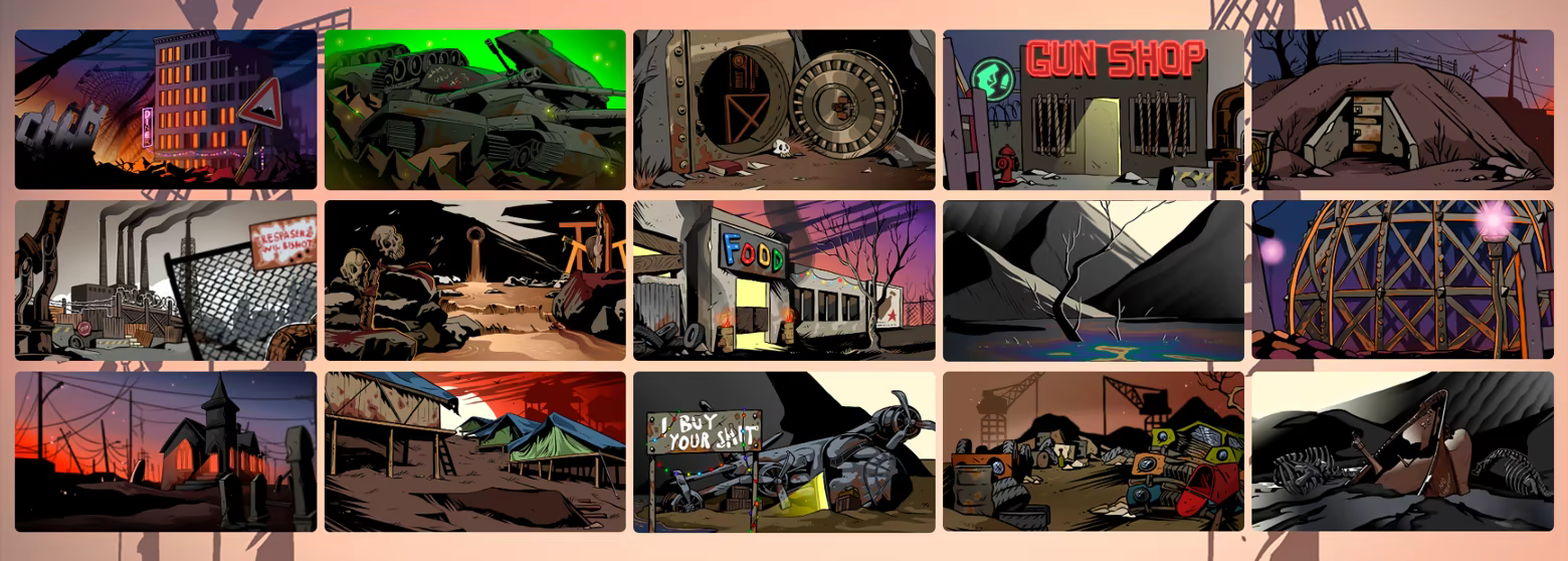 Raiders World: Armita's Search — Regiones