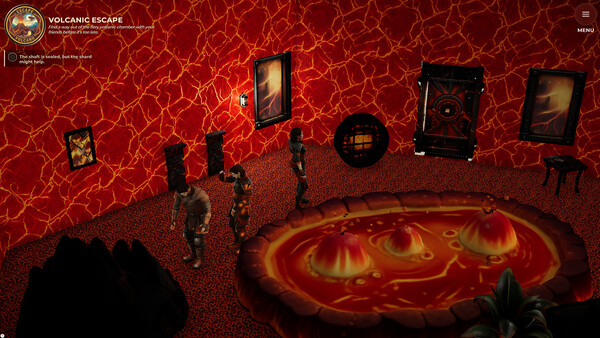 Screenshot of DreamForge gameplay showing in-action mechanics