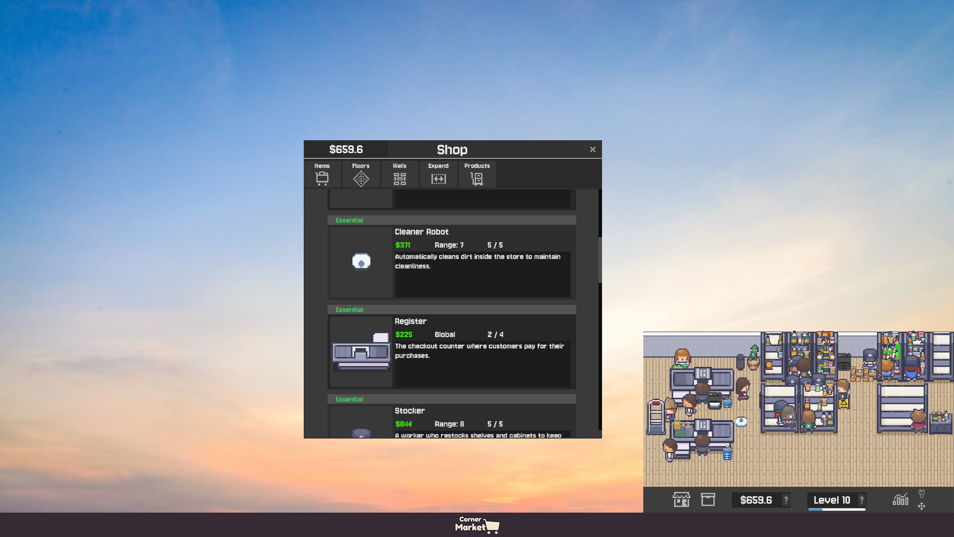 Corner Market screenshot