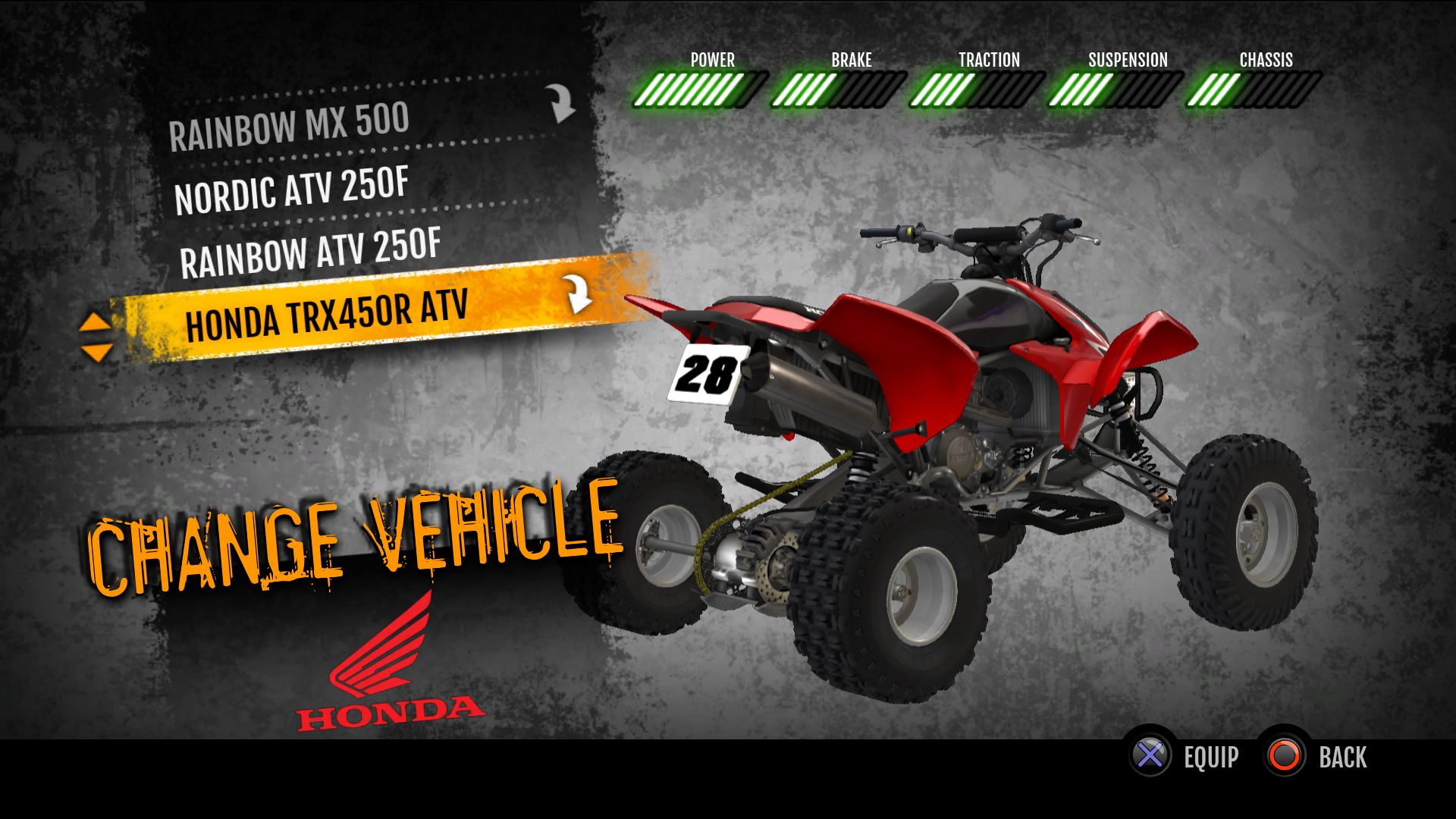 MX vs. ATV Supercross Encore - Honda TRX450R ATV Featured Screenshot #1