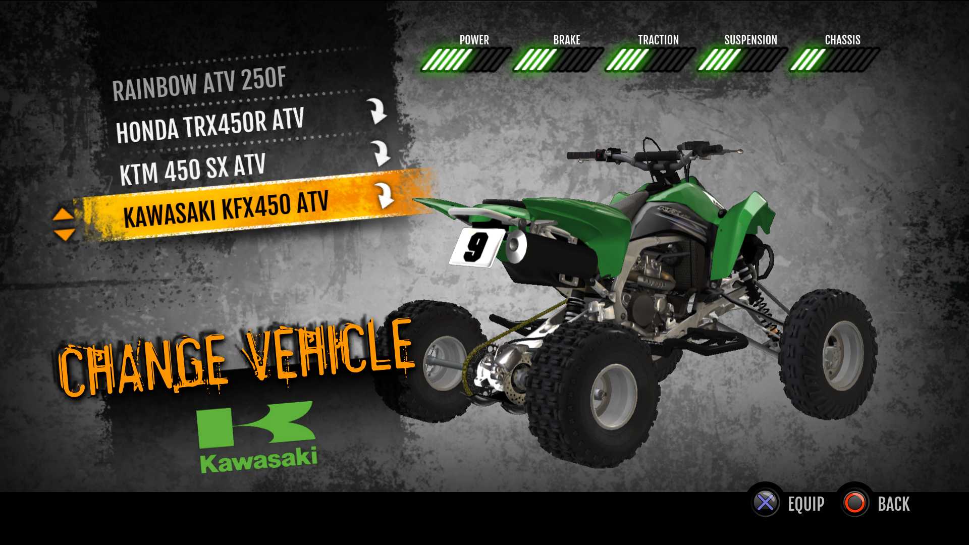 MX vs. ATV Supercross Encore - Kawasaki KFX450 ATV Featured Screenshot #1