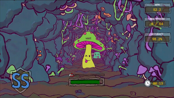 Screenshot of Some Type of Trip gameplay showing in-action mechanics