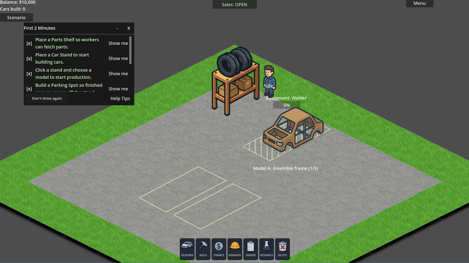 Car Factory Tycoon — gameplay screenshot 1