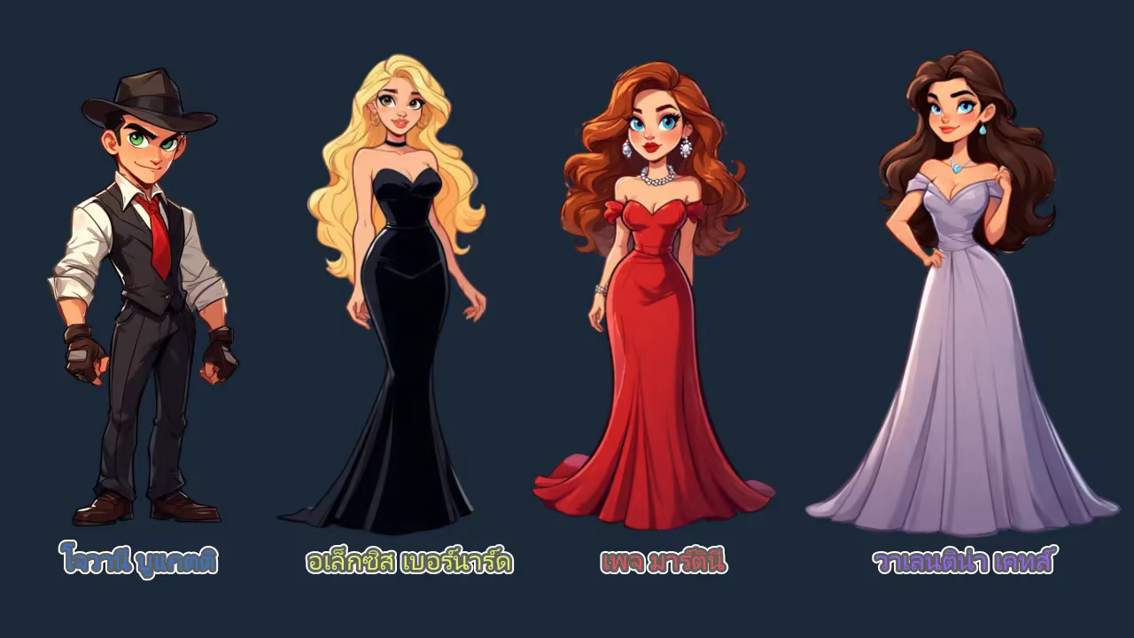 จิโอวานี บูกัตติ, อเล็กซิส เบอร์นาร์ด, เพจ มาร์ตินี่, วาเลนติน่า เคตส์