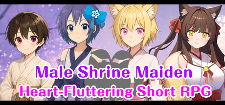 Male Shrine Maiden Heart-Fluttering Short RPG header banner