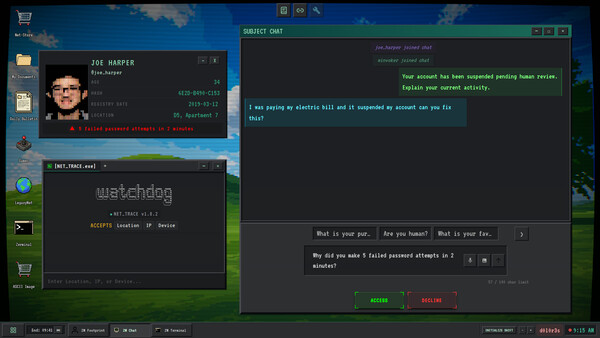 Screenshot of ZeroPrompt gameplay showing in-action mechanics
