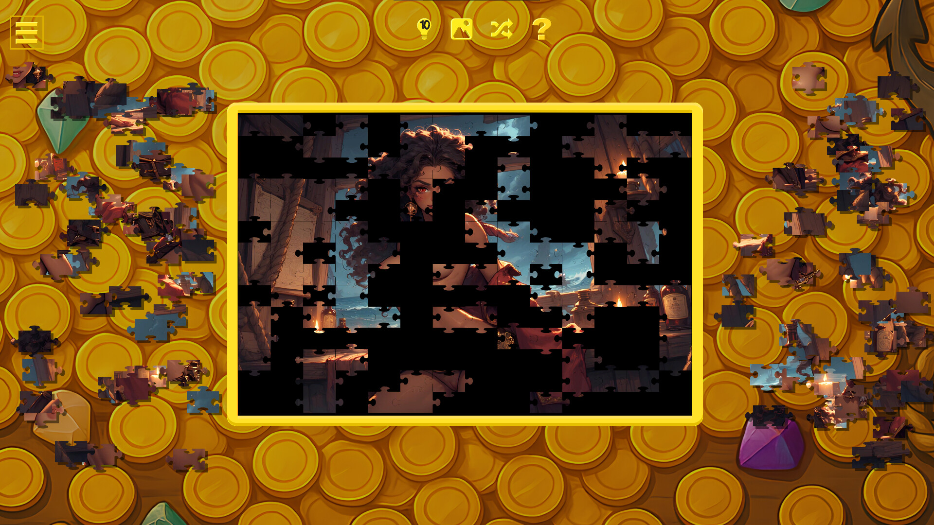 Pirate Temptation - Naughty Jigsaw scene