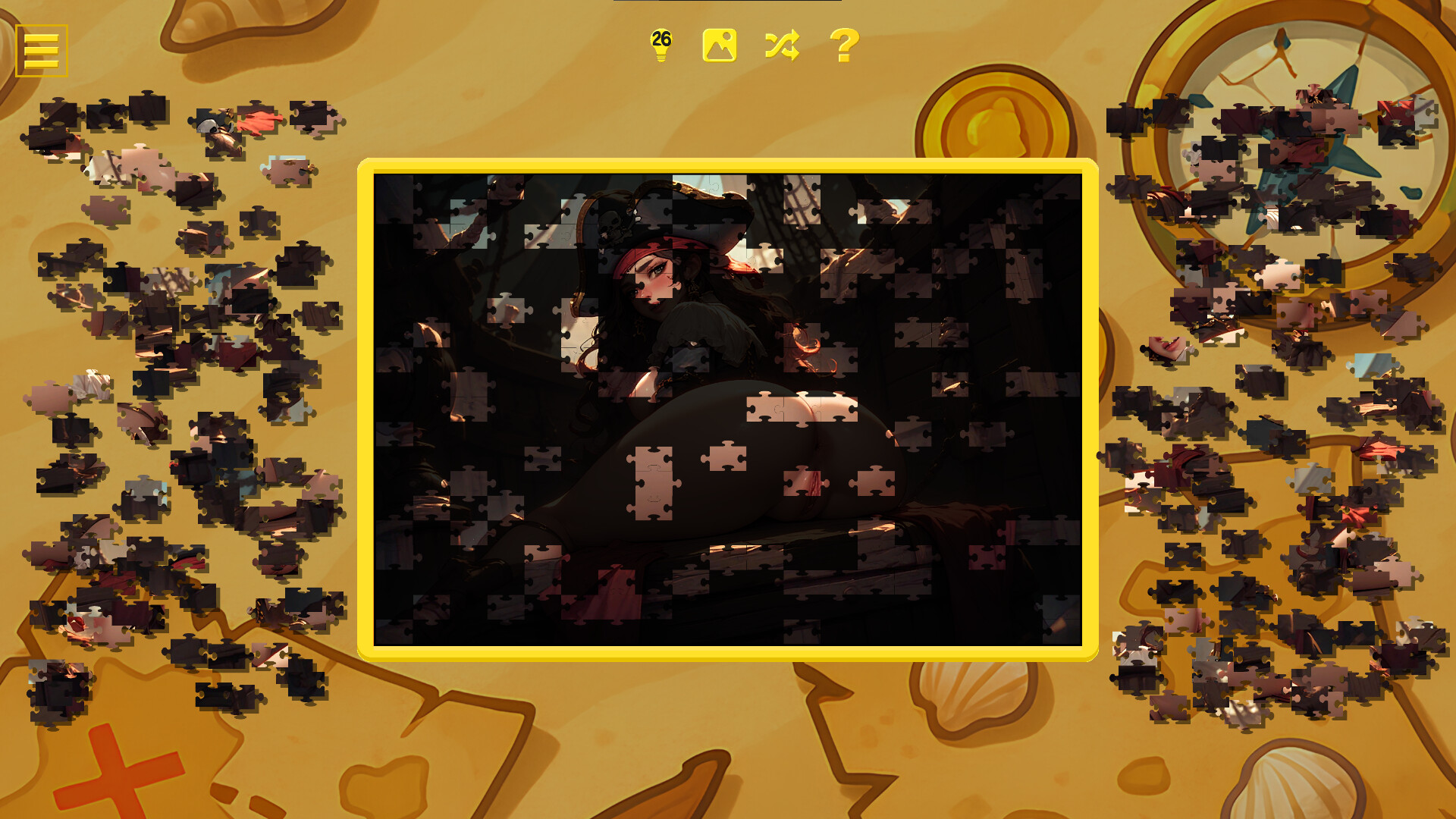 Pirate Temptation - Naughty Jigsaw screenshot #1