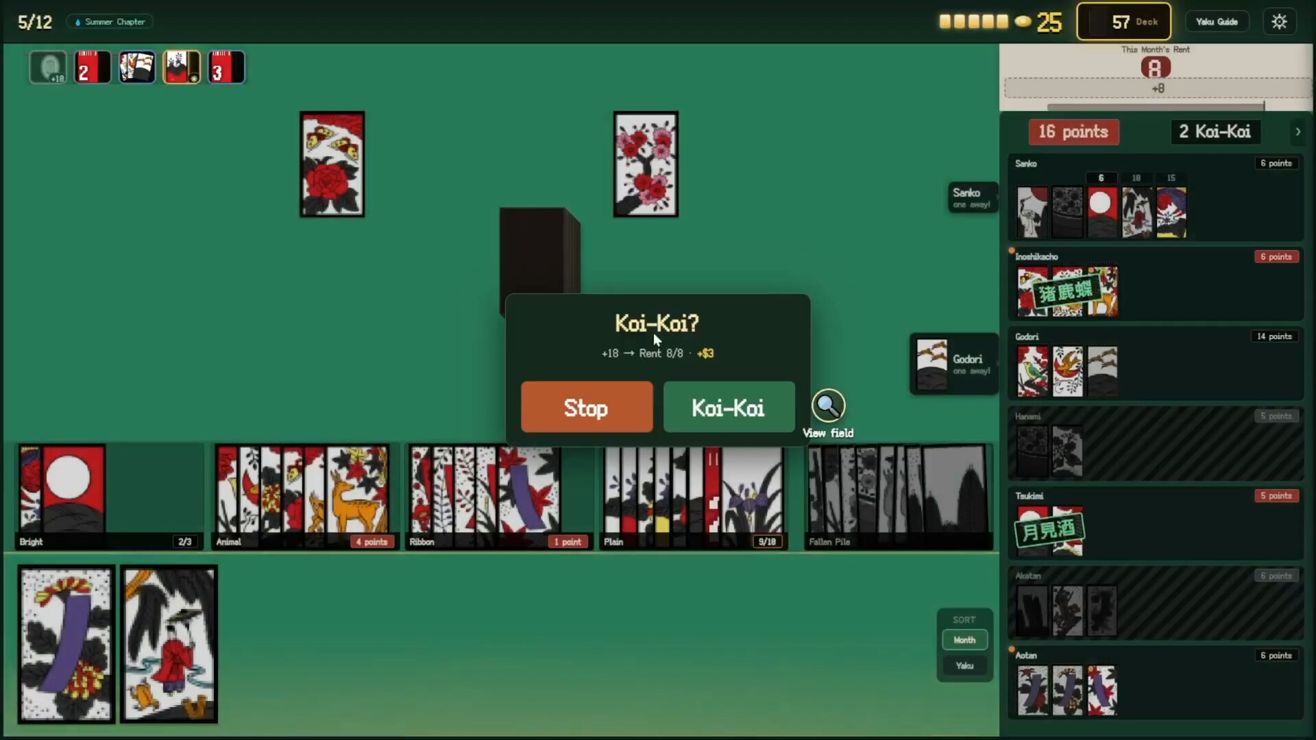 RogueHanafuda screenshot 1