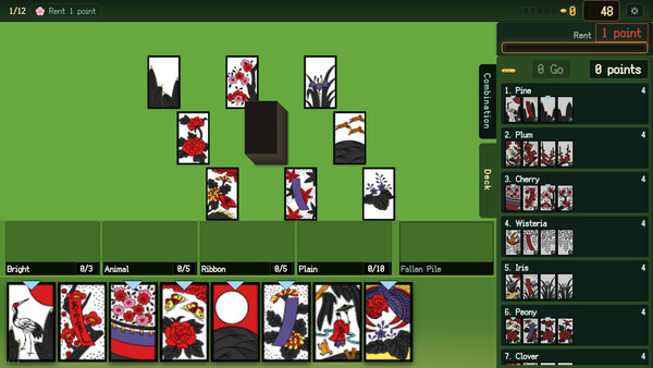 Скриншот 1 из игры RogueHanafuda