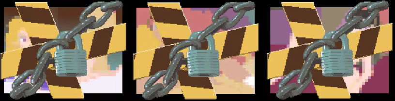 Unlockable thumbnails of sensual pixel-art animations