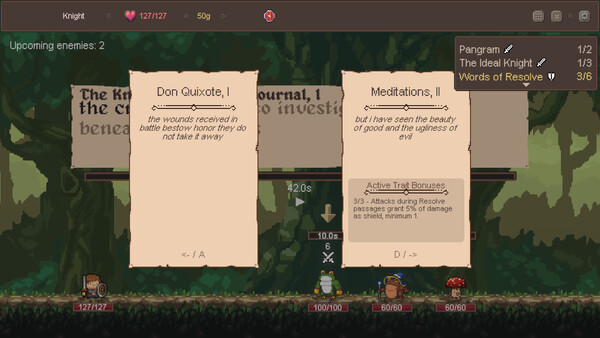 Clack and Slash: Typing Roguelike screenshot 2