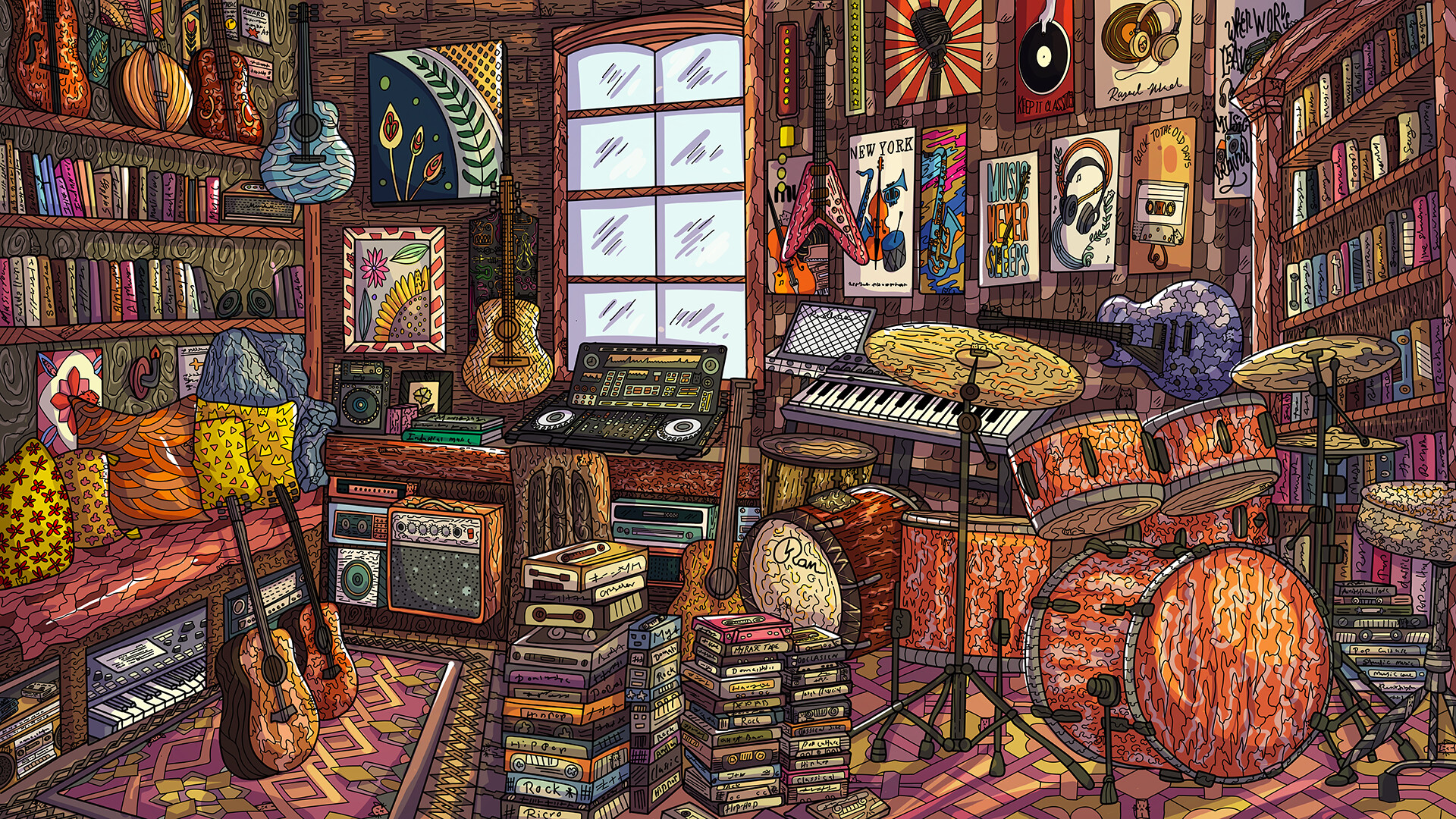 100 Music Cats screenshot #1