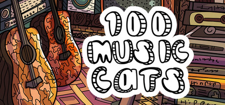 Steam header art for 100 Music Cats