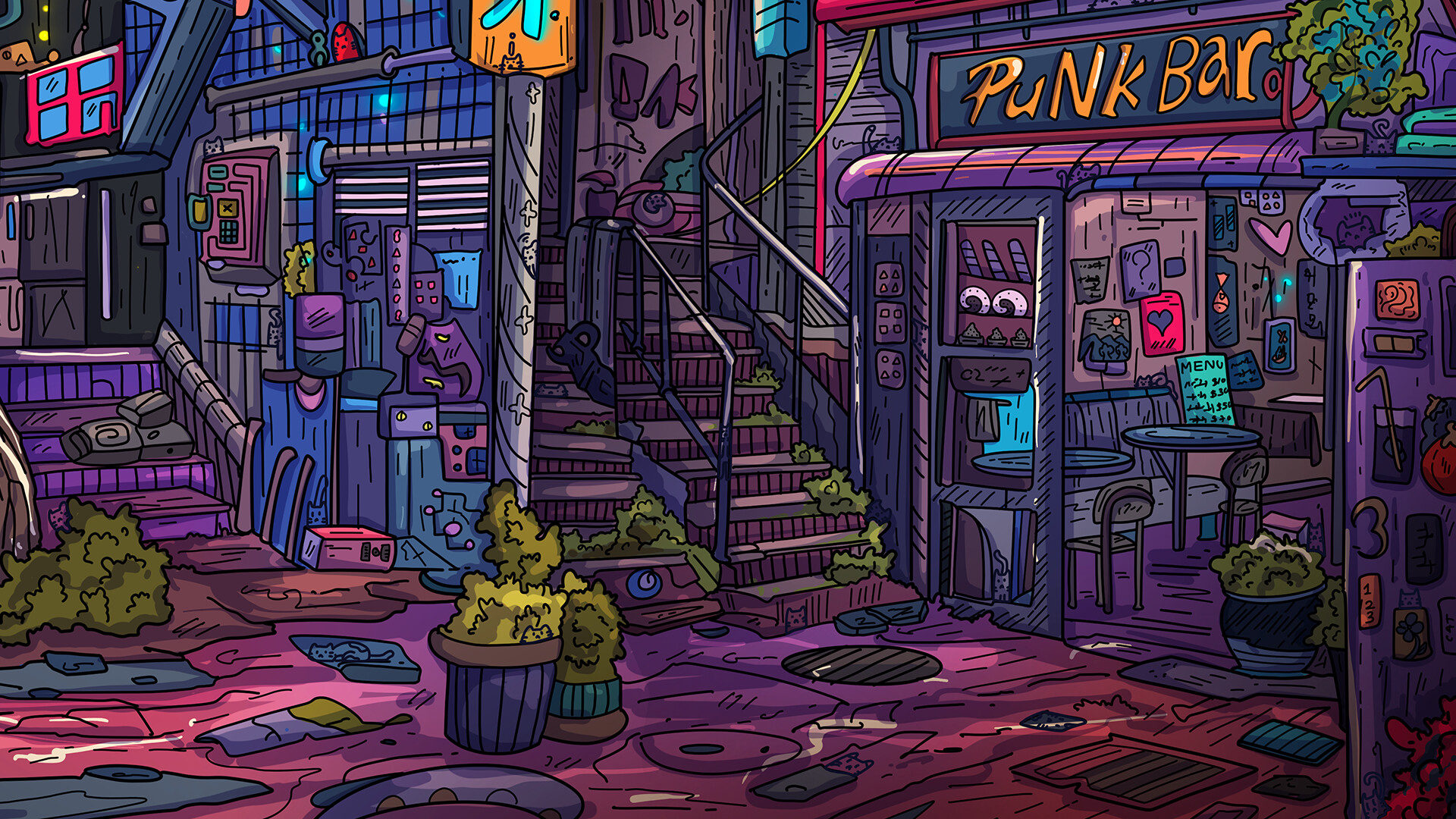 100 Neon Cats screenshot #3