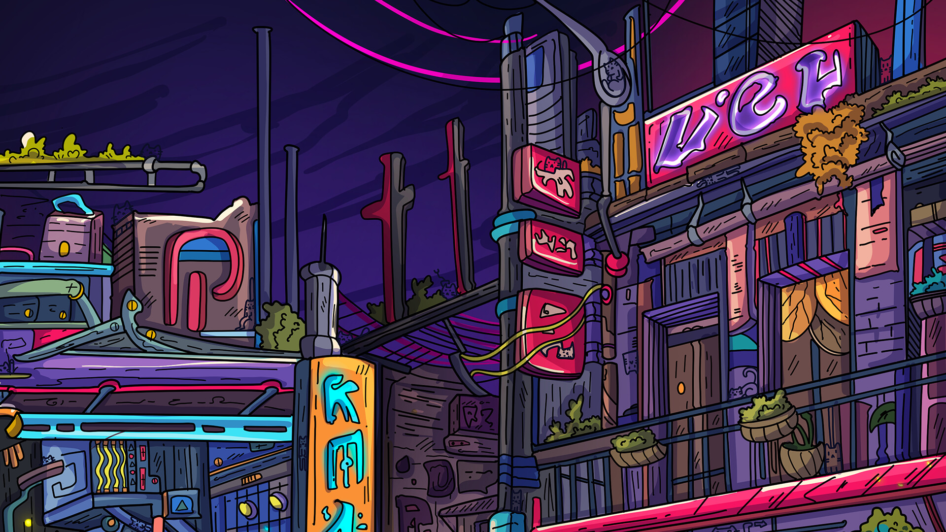 100 Neon Cats screenshot #5