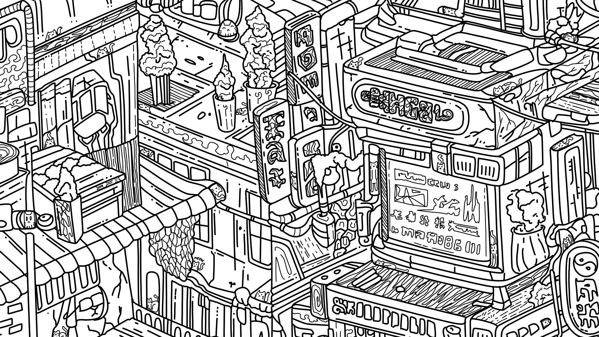 100 Cyberpunk Cats screenshot #7