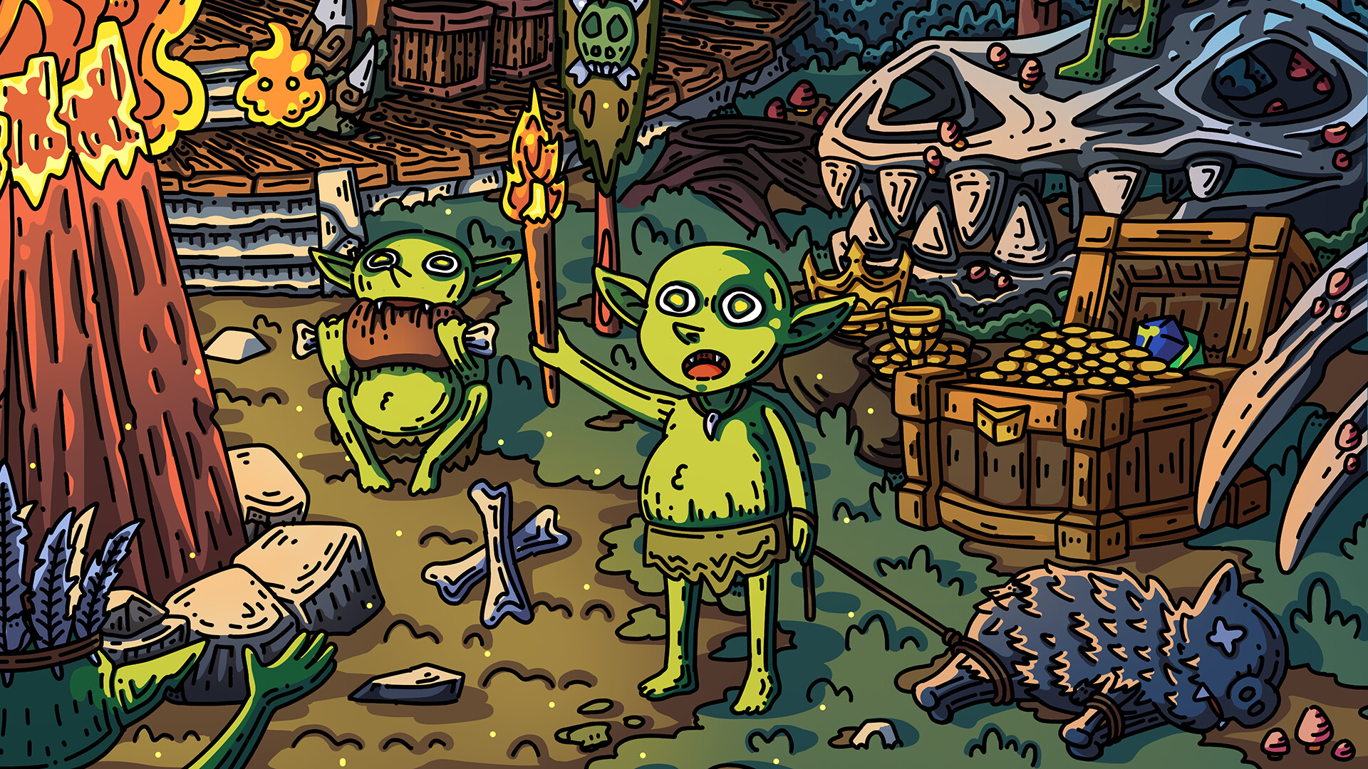 100 Goblin Cats 스크린샷 2