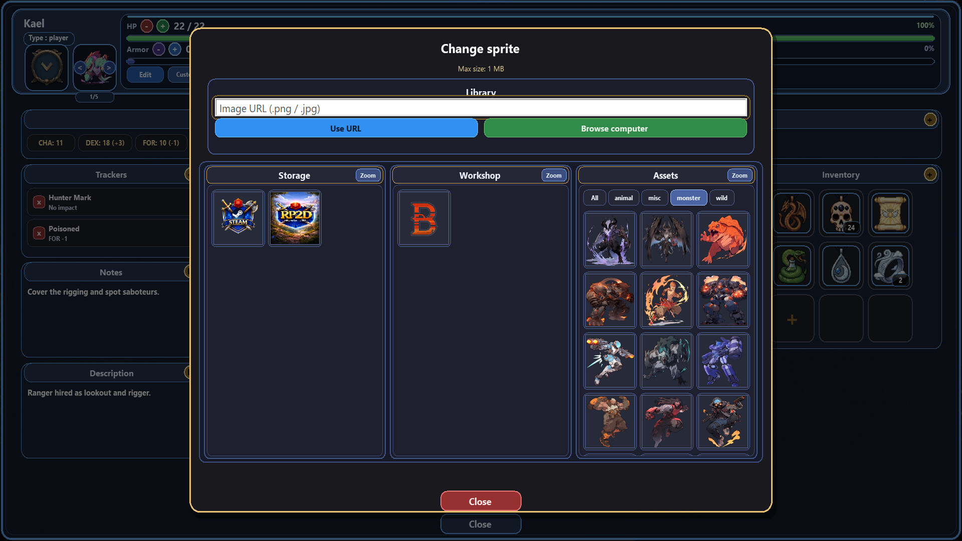 RP2D Virtual Tabletop screenshot #10