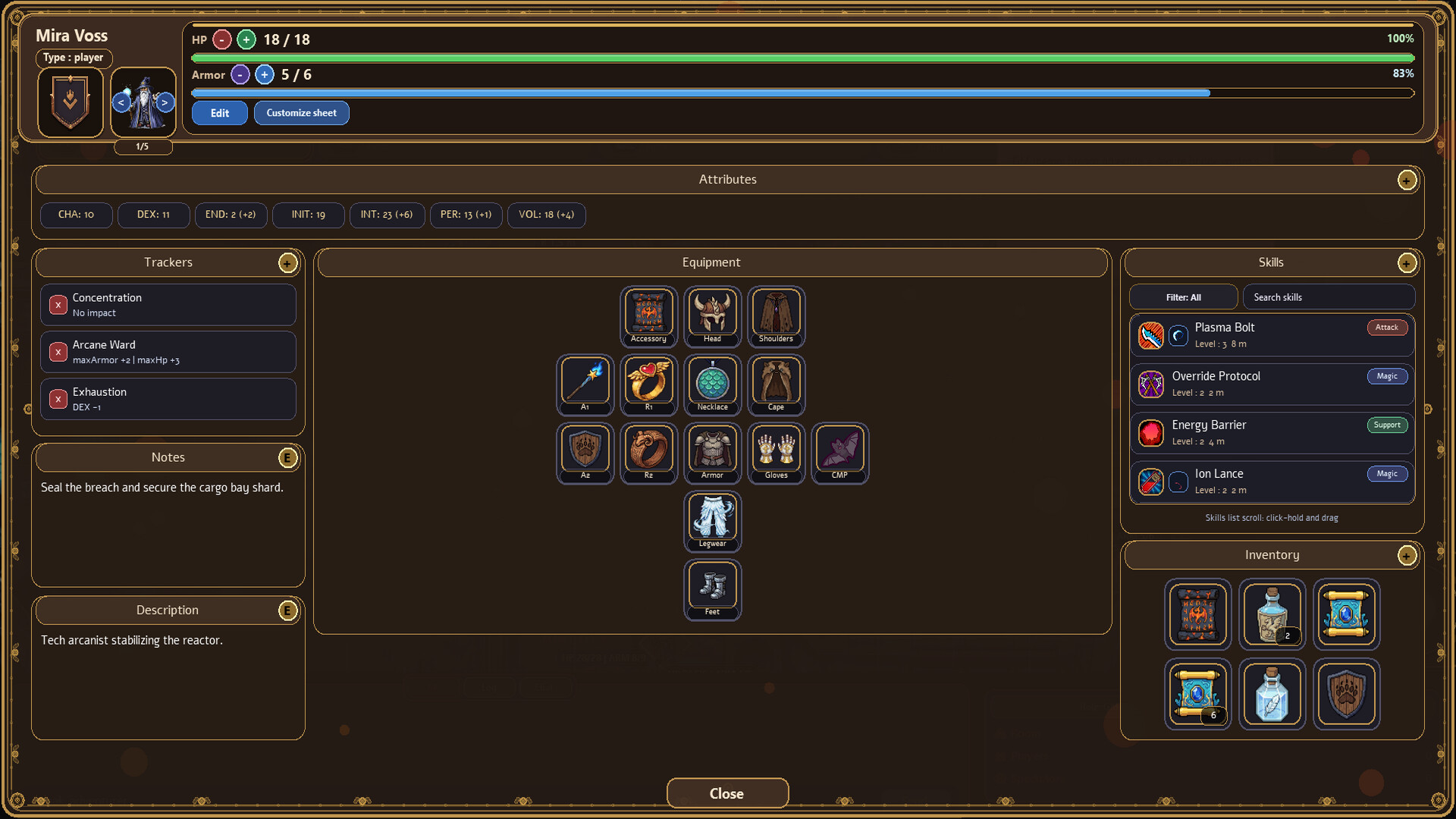 RP2D Virtual Tabletop screenshot #5
