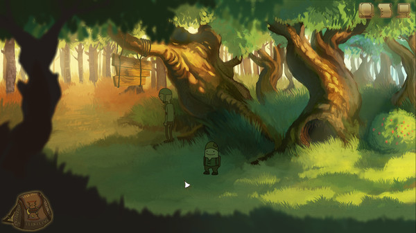 Screenshot of tiny & Tall: Gleipnir gameplay showing in-action mechanics