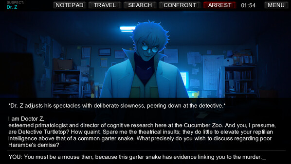Screenshot 3 of Detective Turtletop: Who Killed Harambe? - more gameplay footage