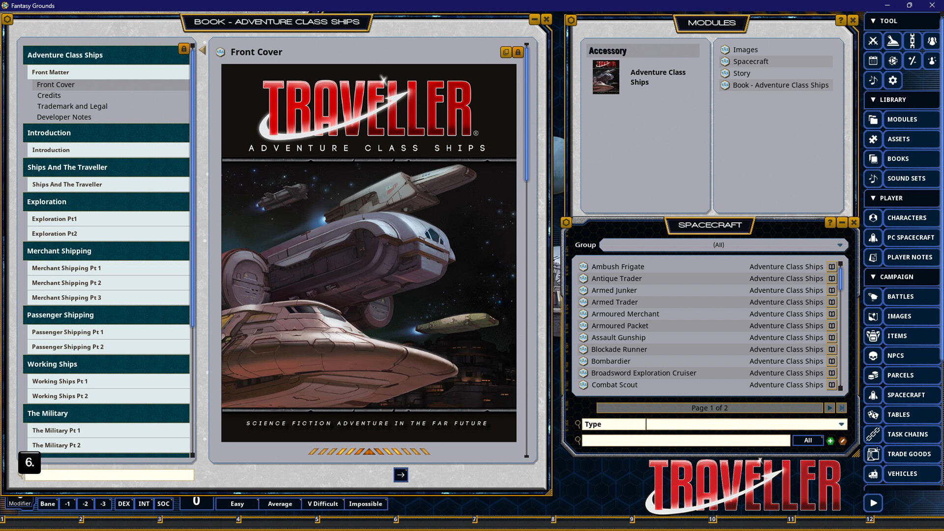 Fantasy Grounds - Traveller - Adventure Class Ships Featured Screenshot #1