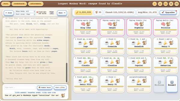 Simian Shakespeare screenshot 1