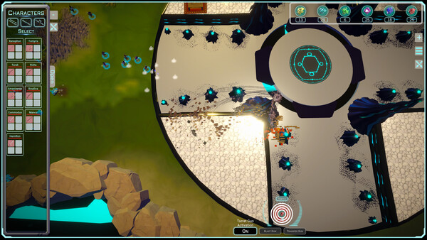 Screenshot of Ripped From Time: Outpost gameplay showing in-action mechanics